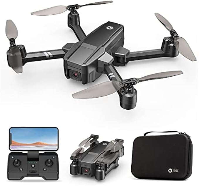 Holy Stone HS440 Foldable FPV Drone with 1080P WiFi Camera for Adult Beginners and Kids; Voice Gesture Control RC Quadcopter with Modular Battery for long flight time, Auto Hover, Carrying Case