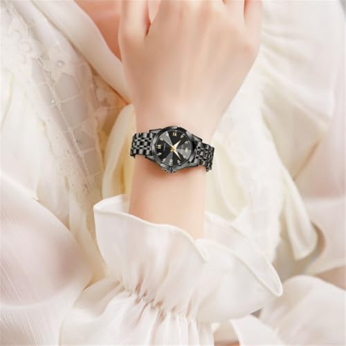 OLEVS Womens Automatic Watches Diamond Stainless Steel Self Winding Ladies Dress Wrist Watches Luminous Waterproof3