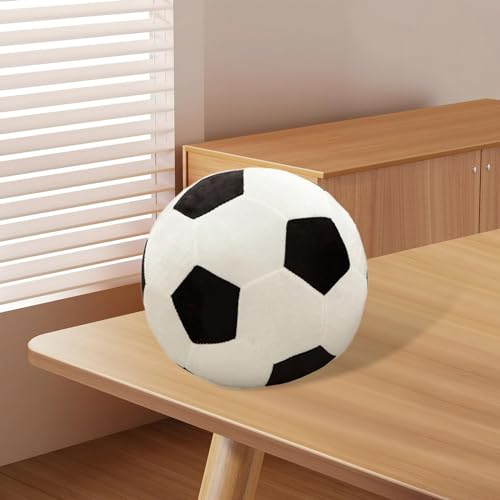 shamjina Almofada esportiva de brinquedo de futebol de pelúcia, presentes confortáveis para crianças