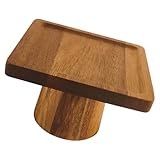 Hygiène et sécurité : fabriqué en bois naturel, ce plateau permet de servir vos aliments de manière saine et hygiénique. présentoir à en-cas, plateau à gâteaux en bois