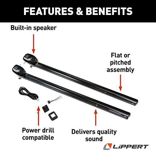 Lippert Components Solera® Speaker Head Power Hardware Kit for Flat Awnings (69