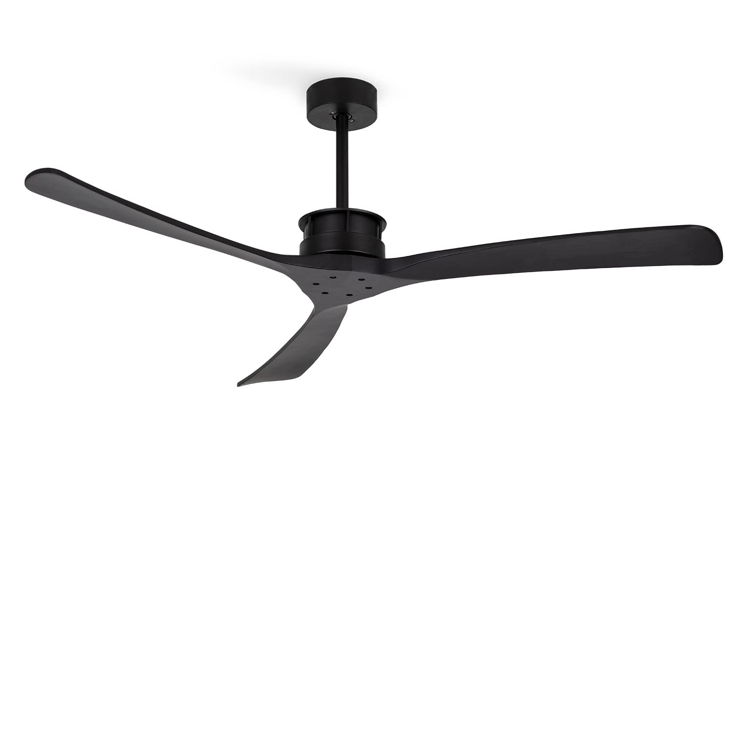 CREATE / WINDLARGE/Deckenventilator Schwarz mit WLAN und Fernbedienung/XL, 40W, Leise, Ø152 cm, 6 Geschwindigkeiten, Timer, DC-Motor, 6 Geschwindigkeiten, Sommer-Winterbetrieb