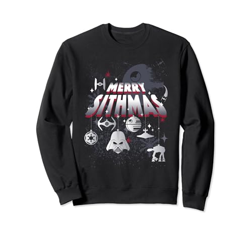 Sweatshirt Star Wars de Noël homme et femme pull Merry Sithmas noir