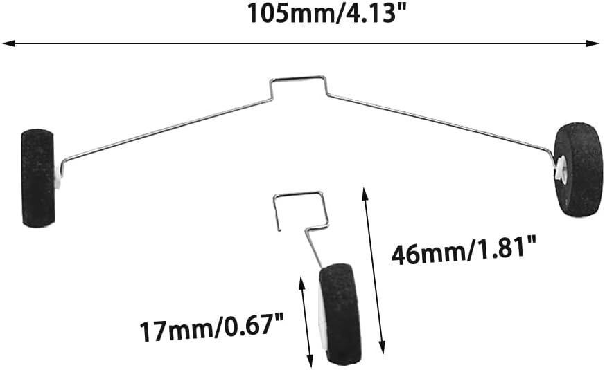 1 Set RC Airplane Landing Gear Replacement Landing Gear Wheel Set for RC Airplane Plane Helicopter DIY Model Aircraft Replace Part