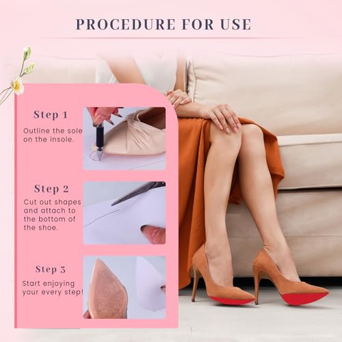 Protector adhesivo para suelas de zapatos, 6 unidades miniatura 4