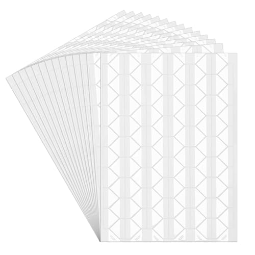 HAGOT 1428 Stück Fotoecken Selbstklebend Transparent, Foto Klebepads, Fotoecken, Klebeecken für Fotos für Scrapbook, Vielseitiges Fotokleber Fotoalbum Zubehör, Sicherer Foto Kleber für Fotoalbum