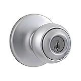 Kwikset 400P 26 SMT 6ALRCS CP 400P-S Polo Keyed Entry Door Knobset with SmartKey, Polished Chrome