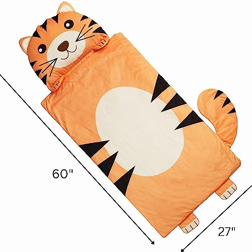 Image of Kid's Nap Buddies Character Preschool Nap Mat, Toddler Sleeping Bag with Pillow for Daycare, Ages 3+