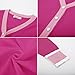 GRACE KARIN Women Cardigan Sweater Long Sleeve Color Block Knit Cardigan Trendy Y2k Cropped Shrug(Hot Pink,S)
