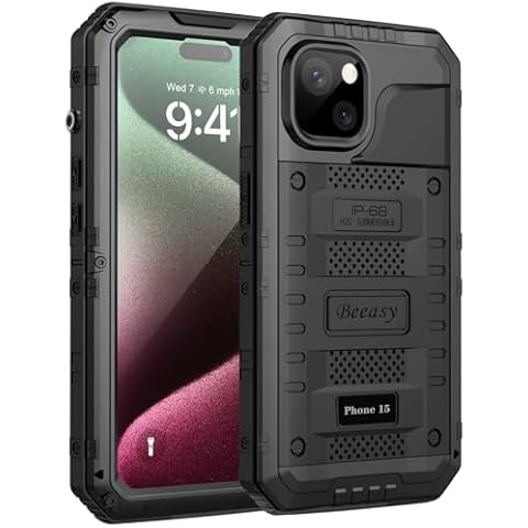 Beeasy iPhone 15 Tough Waterproof Case Cover
