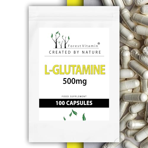 Forest Vitamin - L-Glutamine 500mg - 100 Kapsułek - L-Glutamina, ...