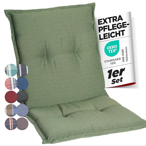 gardisun Gartenstuhlauflagen Niedriglehner I Extra Dicke Sitzauflagen I Made in Europe I...