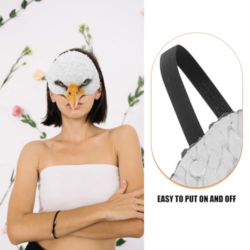 Masque aigle confortable en cuir synthétique pour éviter la chaleur