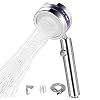 Duschkopf, Hochdruck Handbrause 2 Strahlarten mit Ein/Aus-Schalter und 1.5M Schlauch, 360 ° Duschkopf Drehbar,Chrome Duschbrause Duschkopf Hochdruck Badinstallationen