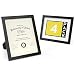 ARTEZA Document Frame 8.5" x 11" Award Plaque 4 Pack – Real Glass Front – Solid Wood Finish – Mounting Hooks for Certificate Display