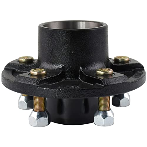 Jadode Trailer Idler Hub Kits 5 On 5" For 3500 Lbs Axle Heavy Duty 5 Lug Bolt Trailer Wheel Hub With 1/2"-20 Thread L68149/L44649 Trailer Hub Kits - 22018K Set Of 2 #TOP4