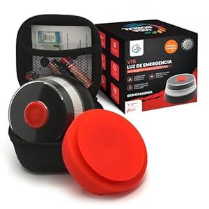 Baliza V16 Luz Emergencia Geolocalización | Homologada Dgt 3.0 Para Coches Y Motos | Sim Datos Hasta 2038 | Pilas, Estuche Y Ventosa Incluidos