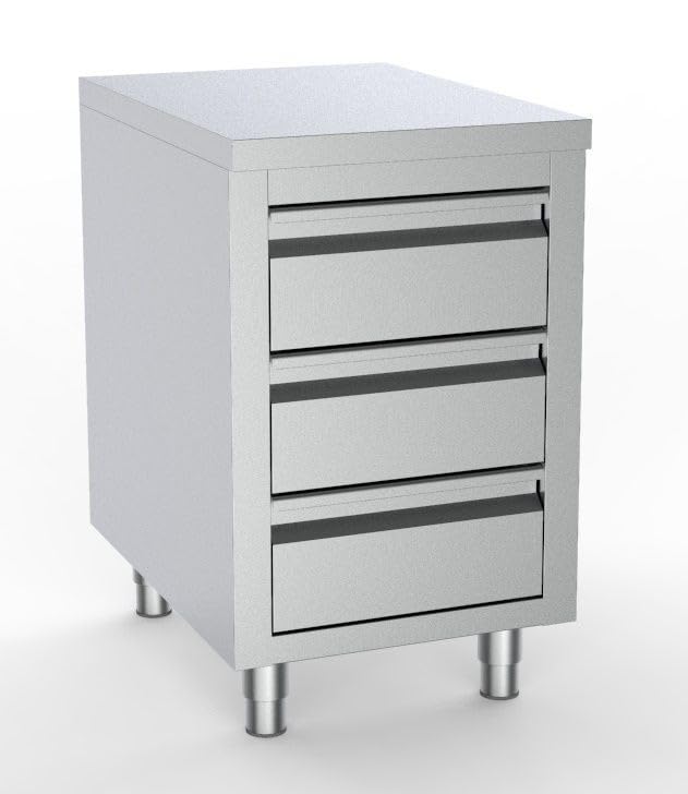 Table de Travail Inox avec 3 Tiroirs - Gamme 700 - Combisteel