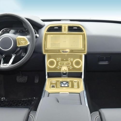 TONGQIC Pre Cutting car Interior PPF Paint Protection Film Console Scratch Transparent_Matte TPU Film for Jaguar XEL 2020-2024