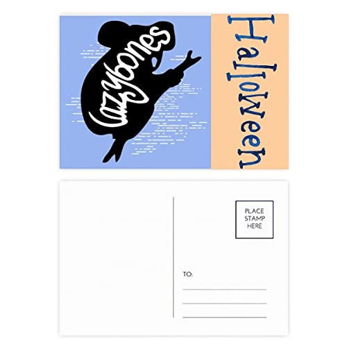 Cartes postales d'Halloween paresseux noir (lot de 20) pour éviter les designs effrayants