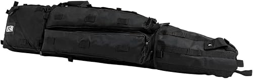 VISM by NcSTAR NcSTAR Drag BagNcSTAR - Bolsa de tiro para rifle de arrastre, color marrón Negro -,Verde,Estampado camuflaje