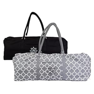 Yoga-Mad Pilates and Yoga Kit Bag | Unisex Carrier with Full Length Zip | Stores Mat and Accessories | Suitable for Yoga, Pilates, Gym and Exercise