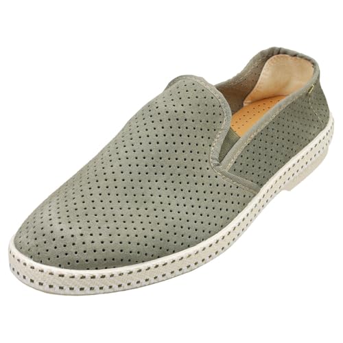 Rivieras Classic Mens Espadrille Shoes in Khaki