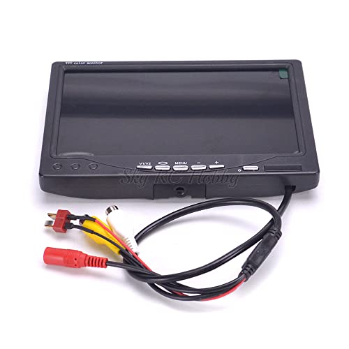 7 inch LCD TFT 1024 x 600 Monitor with T Plug Screen FPV Monitor Photography Ground Station for RC Parts QAV-R 220mm QAV-X