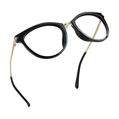 Flash Deals - 50% OFF LifeArt Blue Light Blocking Glasses, Anti Eyestrain, Computer Reading Glasses, Gaming Glasses, TV Glasses for Women Men, Anti Glare (Black, 0.25 Magnification)
