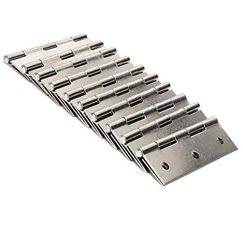 80% Off Discount 10pcs 3 inch Door Hinges - 75mm Stainless Steel Heavy Duty Butt Hinges for Bathroom Cabinet Window Furniture Indoor Doors