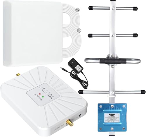 Image of Cell Phone Signal Booster for Verizon Band 13 with Wall Mount Antenna | 700MHz 5G 4G LTE, 5,000 sq ft, 65dB High-gain cell signal amplifier, FCC Approved, multi-user, outside signal required