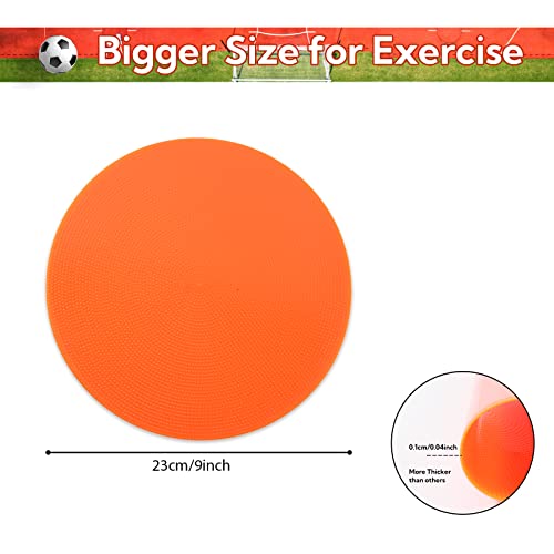 9 Inch Poly Vinyl Spot Markers, Non Slip Rubber Agility Markers Flat Field Cones Floor Dots,For Exercise Drills, Sports, Games, Speed Agility Training -30 Pcs #TOP1