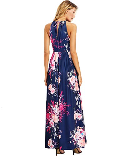 Image of KILIG Women's Summer Floral Beach Flowy Split Maxi Long Dresses
