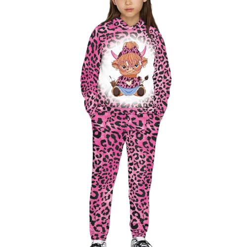 HUIACONG Boys Girls Sweatsuits Children Kids Sweat Set