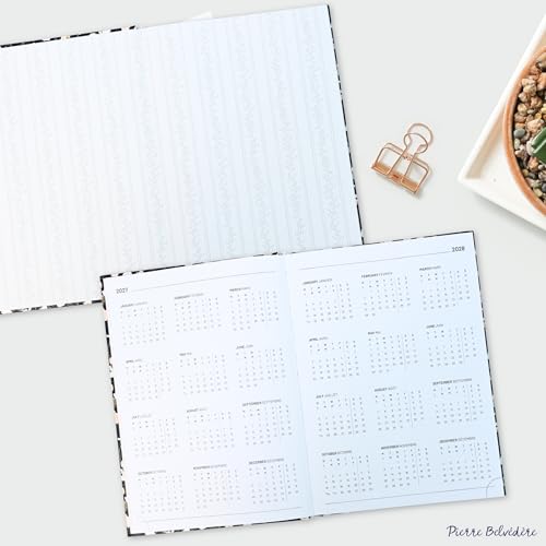 Pierre Belvédère - 2027 Annual Agenda Bilingual - 12 Months - Weekly Planner - 7” x 9.5” - Hardcover Clothbound - Year Monthly Planner Office Supplies - Wild Gardens - 442612 by Pierre Belvedere - Used condition - Image 5