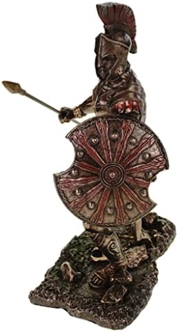 Unknown Figure of Achille Greek Warrior Troja Bronzed Sculpture Hektor