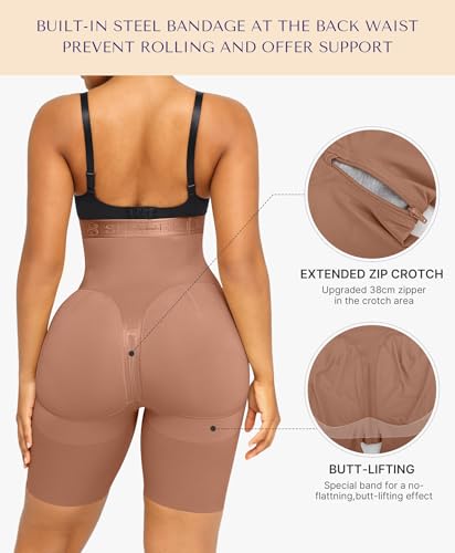 SHAPELLX Shapewear For Women Tummy Control High Waisted Body Shaper Shorts Butt Lifting Shapewear Higher Power Panties3