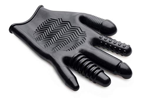 Master Series Gants Anaux Manchon de Masturbateur Ensemble de Buttplug Noir