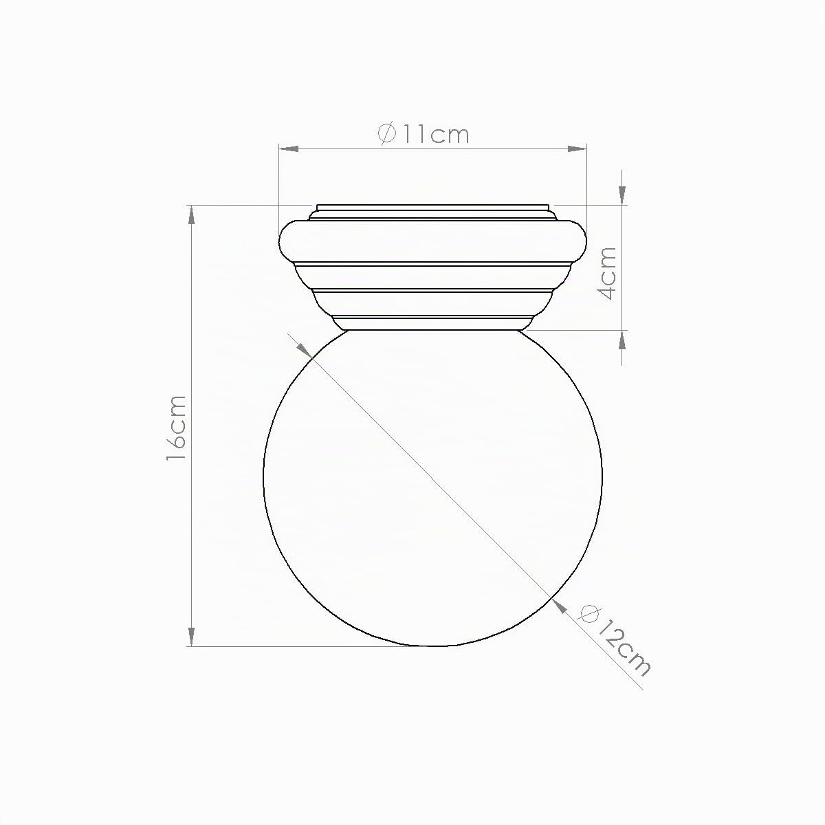 SOLLUX lighting Plafoniera Lampada da Soffitto - Faretto da Soffitto Ceramica Smaltata Vetro - 1 Paralume - Lampada LED Lampadina - Arancione Zori