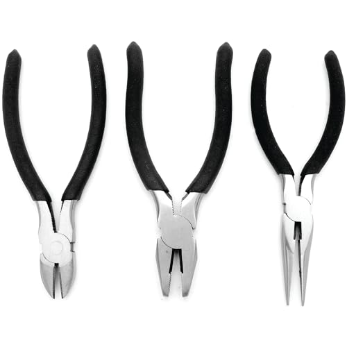 Image of Performance Tool 1916 3-Piece Pliers Set - Comfort Grip Handles and Durable Construction for Efficient Handling and Reliable Performance