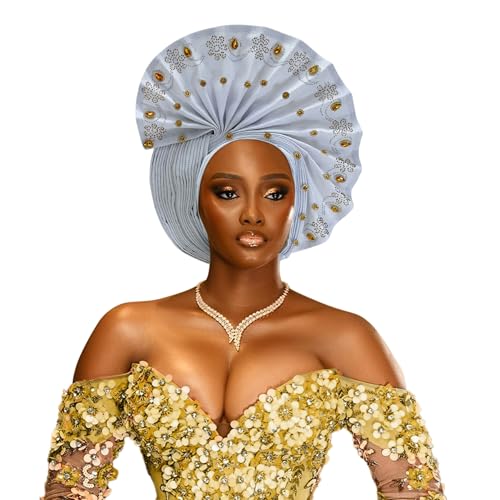 Auto Gele African Head Tie of Nigeria ASO Oke Headwraps