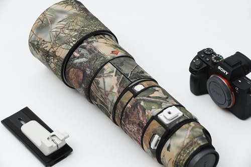 Image of ROLANPRO Waterproof Camouflage Cover for Sony FE 200-600mm F5.6-6.3 G OSS Protective Sleeve Case Clothing Raincover-#20 Jungle camo Waterproof