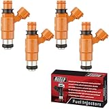 MACAX Set of 4 Fuel Injectors CDH210 FJ344 Replacement Compatible with Yamaha Outboard 115 HP Marine Mitsubishi Eclipse Galant Mirage Chrysler Dodge Suzuki - Replaces MD319791 MD317108 91174472