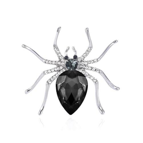 Image of YOQUCOL Halloween Spider Shape Brooch Pins for Women Girls Gift