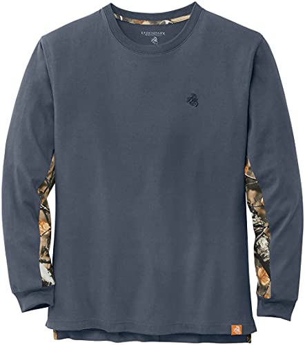 Image of Legendary Whitetails Men's Backcountry Long Sleeve Camo T-shirt - Casual Crewneck Pullover Regular Fit