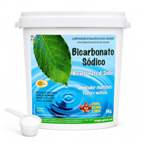 BICARBONATO DE SODIO 5 KG - Limpiador Ecológico Hogar. Incluye cucharilla dosificadora - DIASA