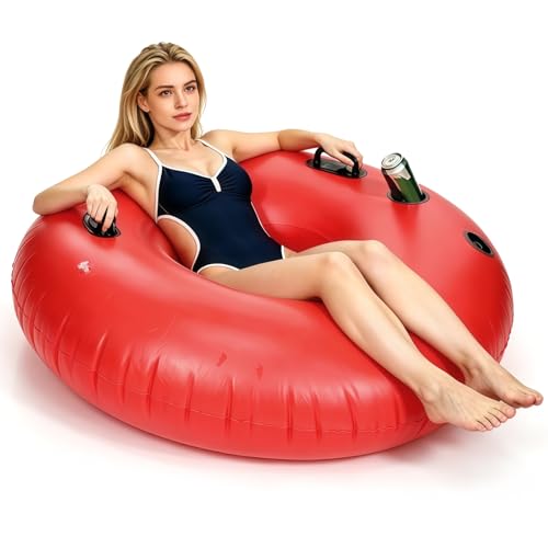 Inflatable River Tube with Cup Holder
