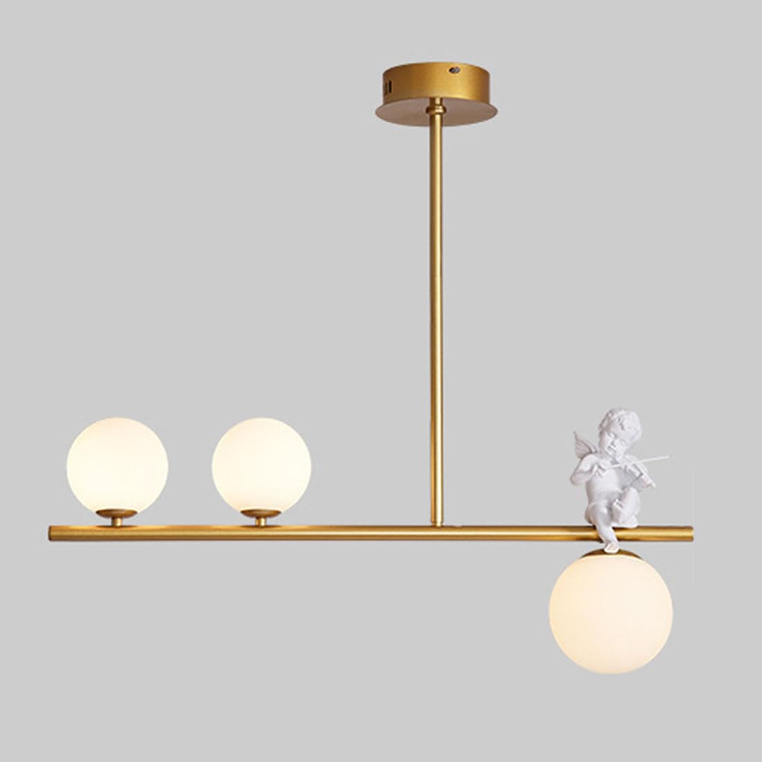 Lampe de table à manger simple dorée pour illuminer vos repas