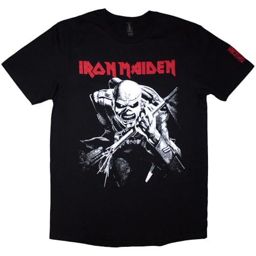 T-shirt Iron Maiden Trooper Charge blanc M pour remplacer vos vieux hauts de groupe