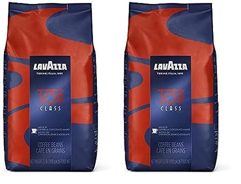 Lavazza Top Class Whole Bean Coffee Blend, Medium Espresso Roast, 2.2 Pound, 6 Count (Pack of 2)